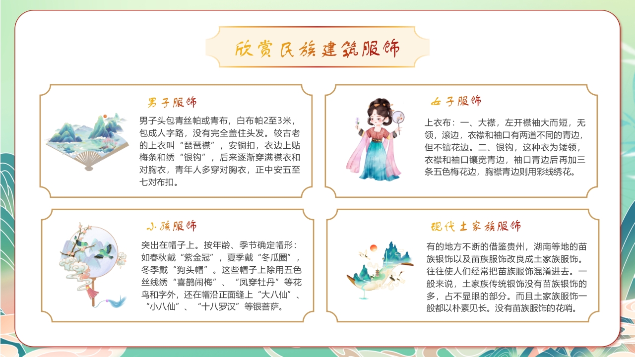 国潮风“土家族文化之旅”民族文化介绍PPT课件20