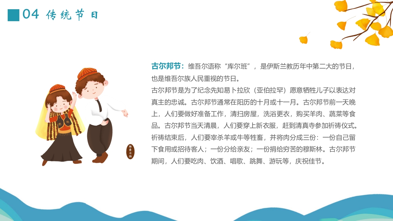 国潮风少数民族维吾尔族介绍PPT课件16