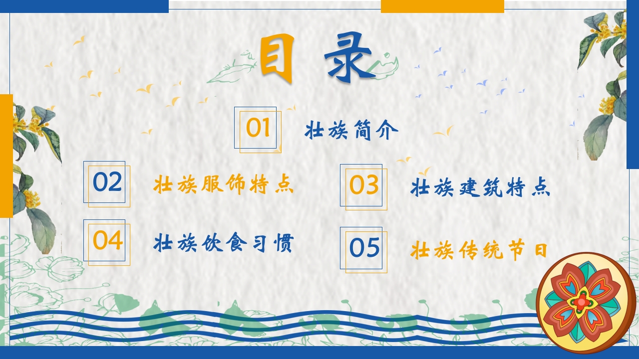 民族风壮族民族介绍PPT课件2