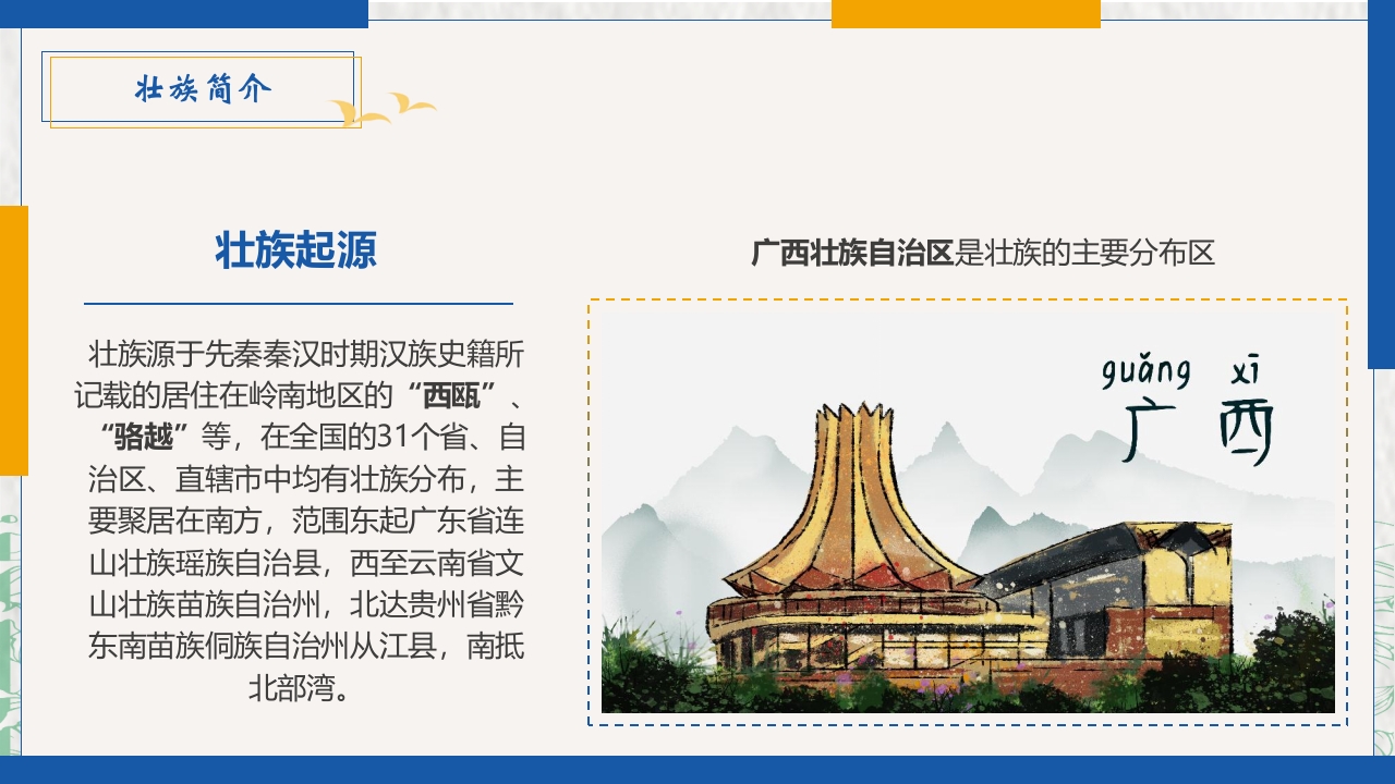 民族风壮族民族介绍PPT课件5