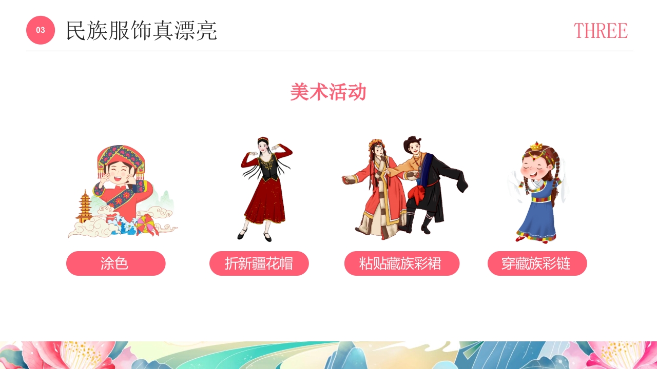 国潮风《多彩的少数民族》民族文化介绍PPT课件11