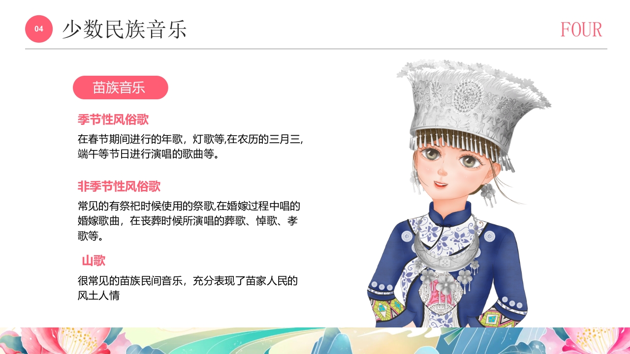 国潮风《多彩的少数民族》民族文化介绍PPT课件18