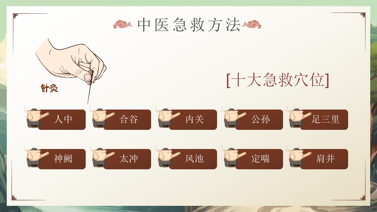 中医急救知识科普PPT课件10