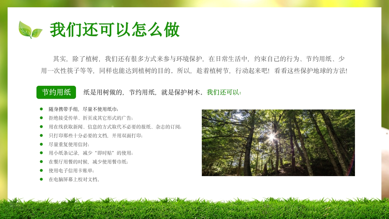 中小学植树节主题班会PPT课件22