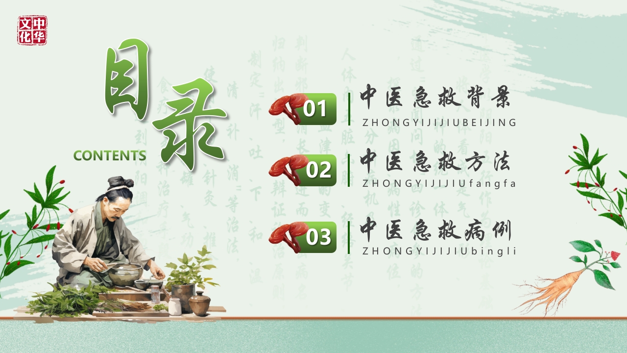 《医者仁心》中医急救知识科普PPT课件2