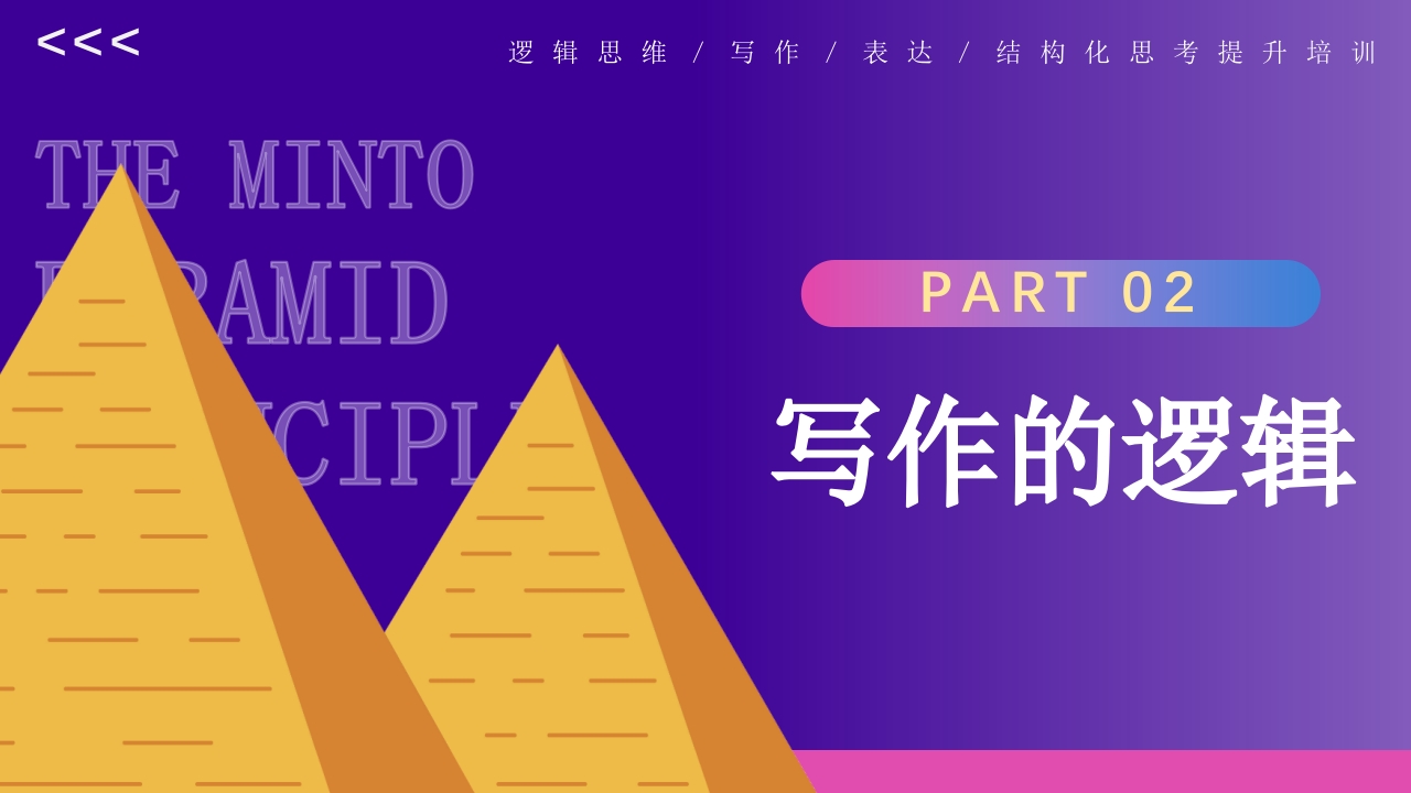 金字塔原理逻辑思维写作表达培训PPT课件6