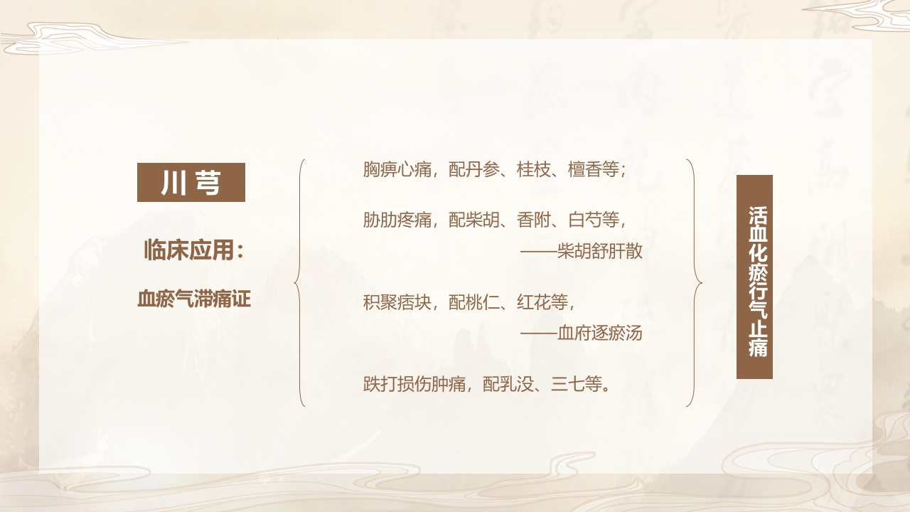 活血化瘀药中药学介绍PPT课件7