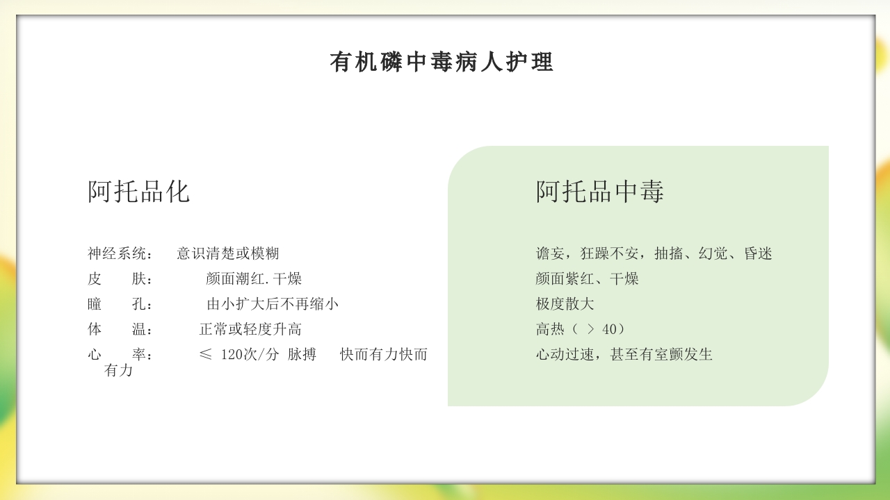 有机磷农药中毒护理PPT课件20