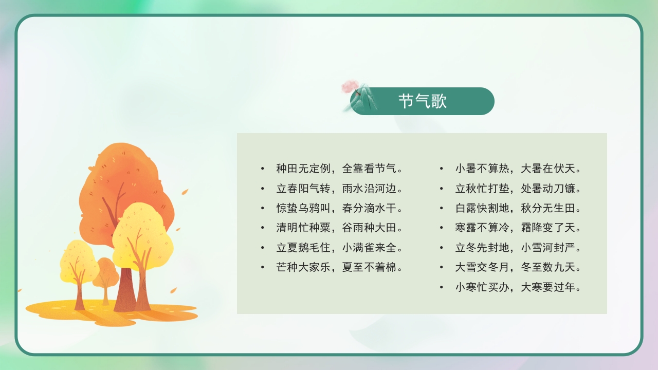 《四季轮回中节气知多少》二十四节气主题班会PPT课件29