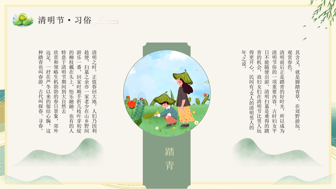 清明节主题PPT课件10