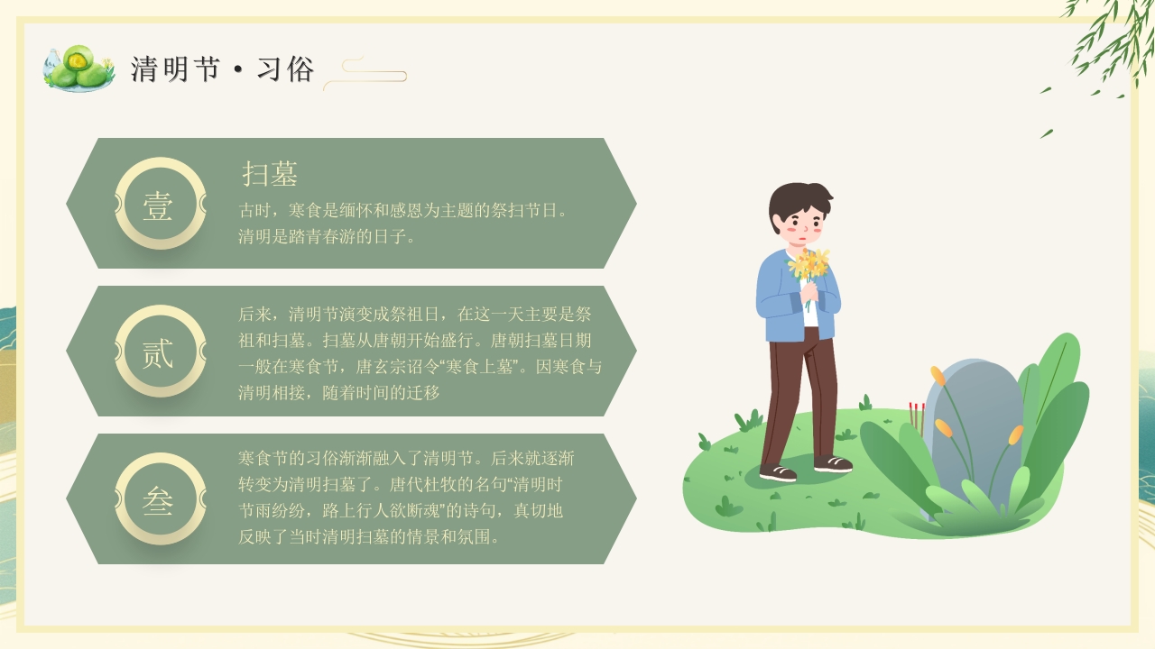 清明节主题PPT课件11