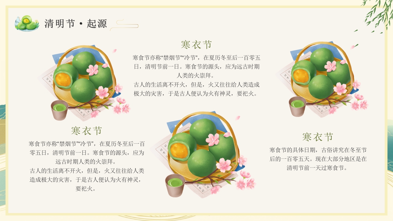 清明节主题PPT课件6