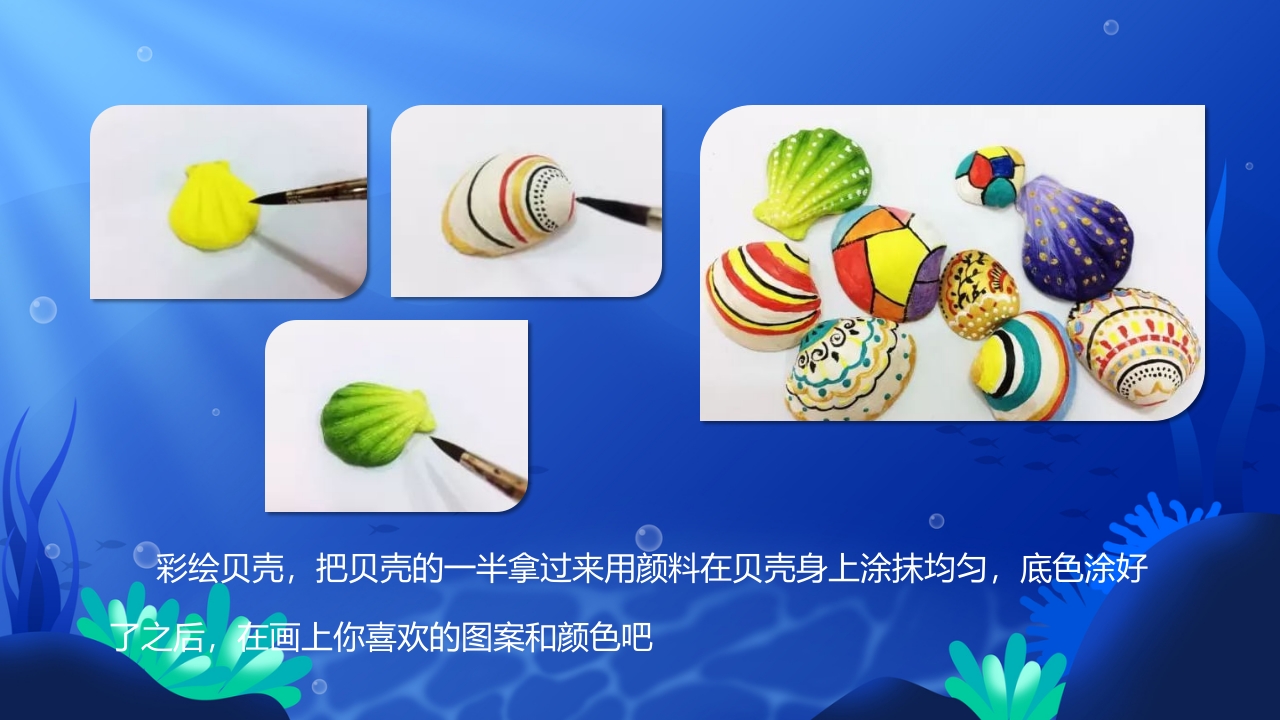 《美丽的贝壳》幼儿园小班科学教育活动PPT课件9