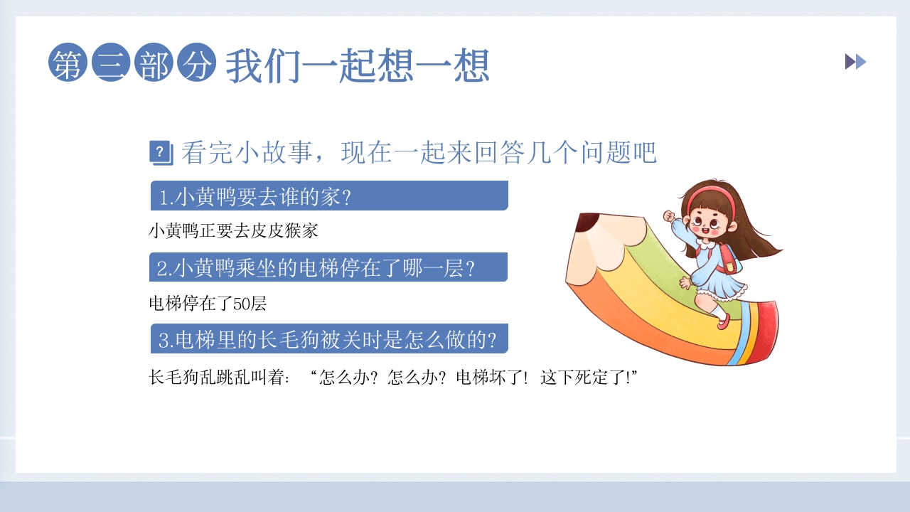 儿童电梯安全教育主题班会PPT课件10