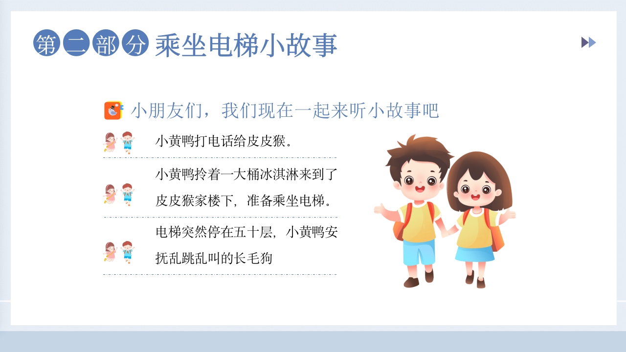 儿童电梯安全教育主题班会PPT课件7