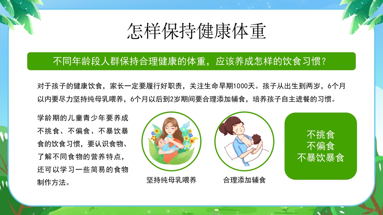 健康体重没烦恼健康PPT课件16