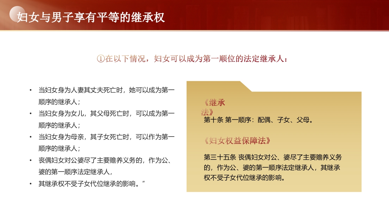 妇女权益保护法律知识讲座PPT课件19