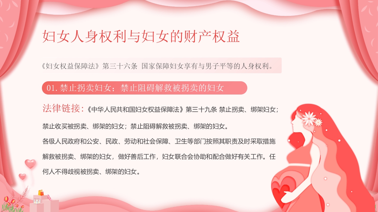 《妇女权益保障法》法律知识讲座PPT课件13