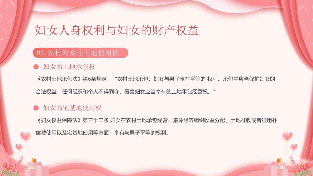 《妇女权益保障法》法律知识讲座PPT课件21
