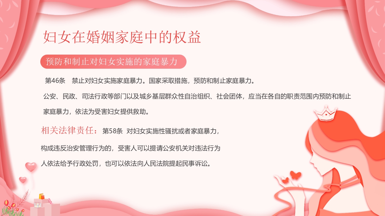 《妇女权益保障法》法律知识讲座PPT课件30