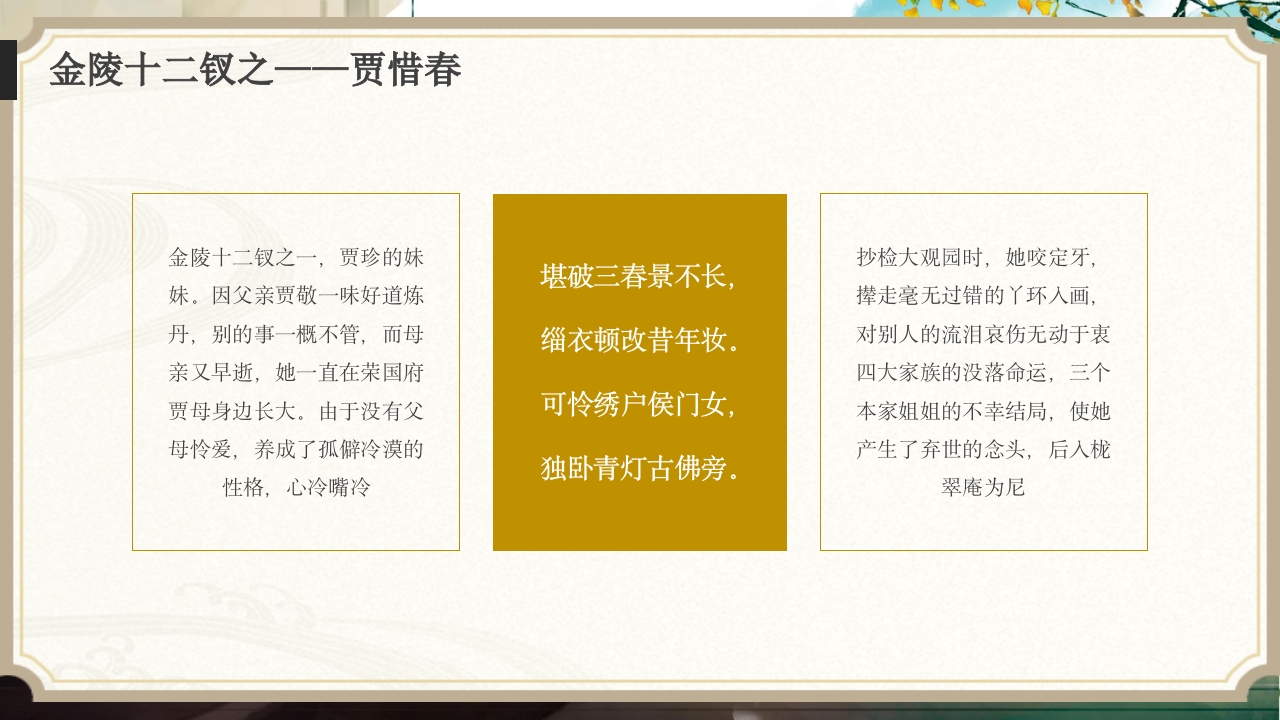 红楼梦人物介绍大全PPT课件17