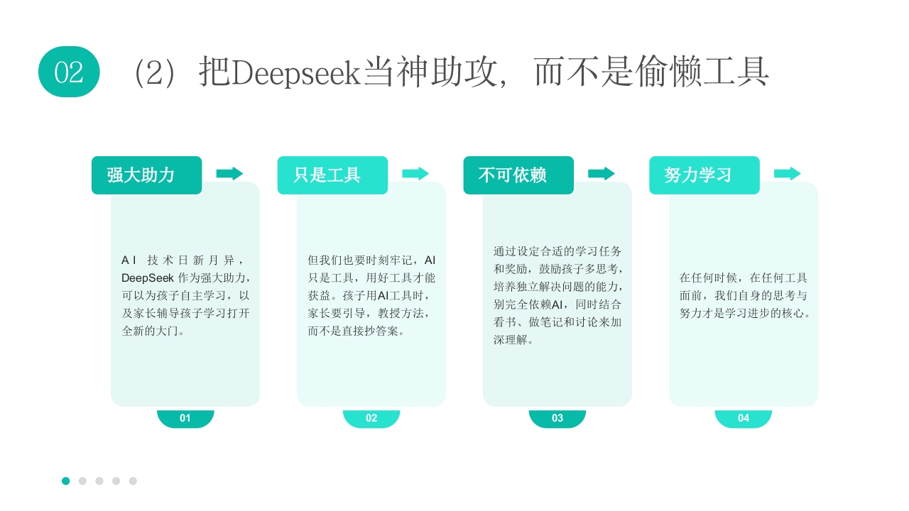 机器人背景《孩子如何合理使用DEEPSEEK》PPT课件35