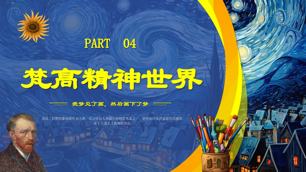 《再一次看梵高》梵高人物介绍PPT课件26