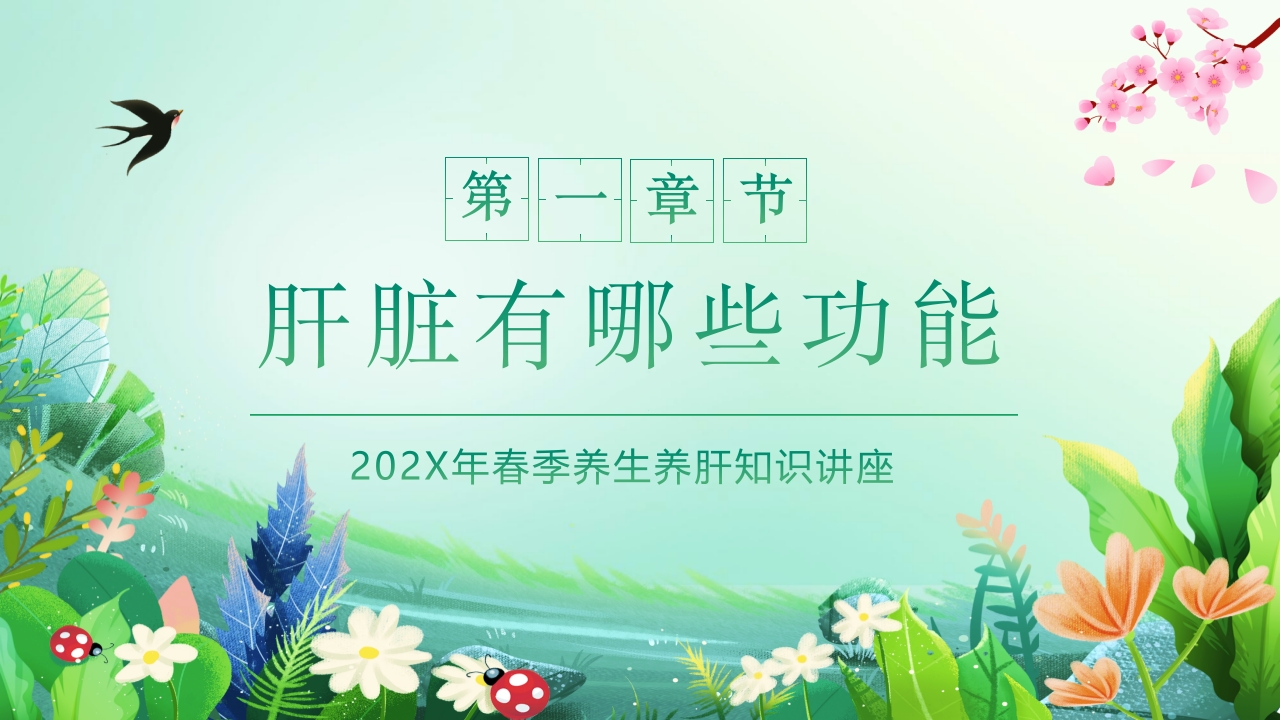 春季养肝养生知识讲座PPT课件3