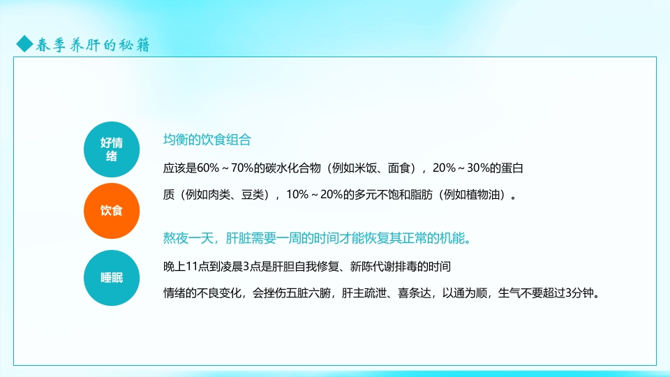 春季养生春季养肝知识讲座PPT课件15