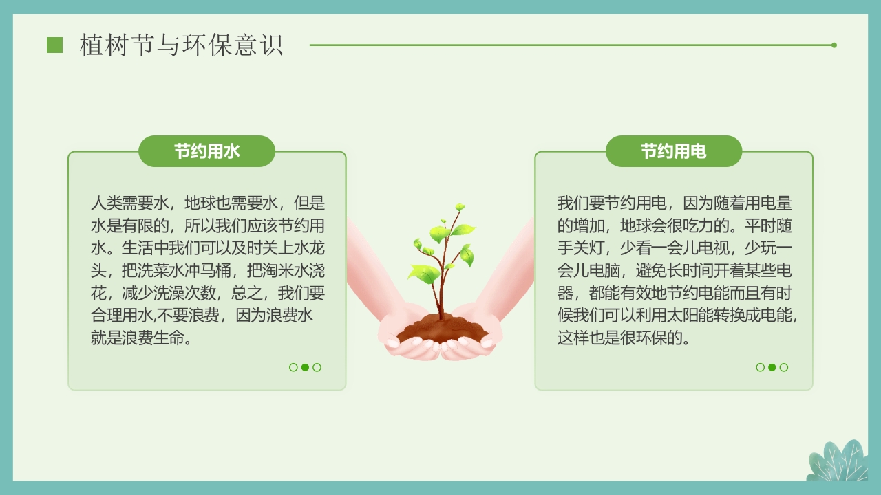 “多一棵树多一片叶多一份希望”小学植树节主题班会PPT课件18