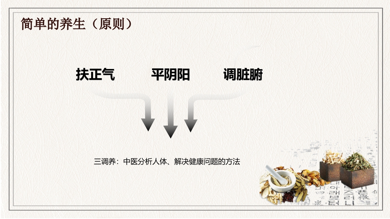 水墨中国风春季养生知识讲座PPT课件13