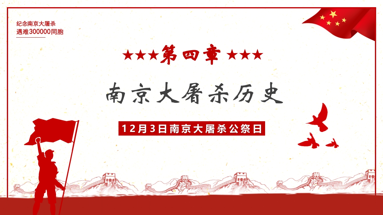 “勿忘国耻”南京大屠杀国家公祭日PPT课件11