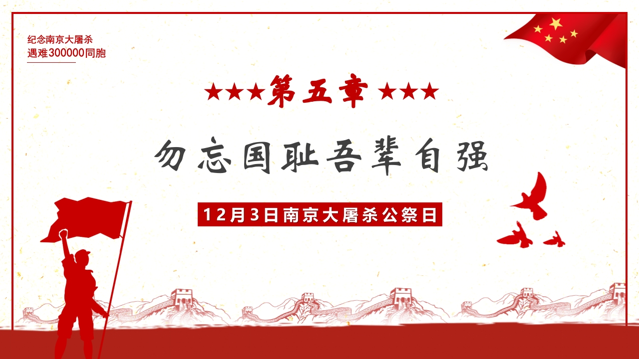 “勿忘国耻”南京大屠杀国家公祭日PPT课件18