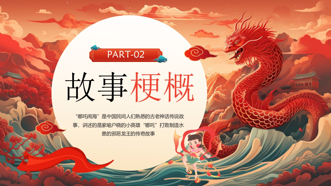 《哪吒闹海》神话传说赏析PPT课件8
