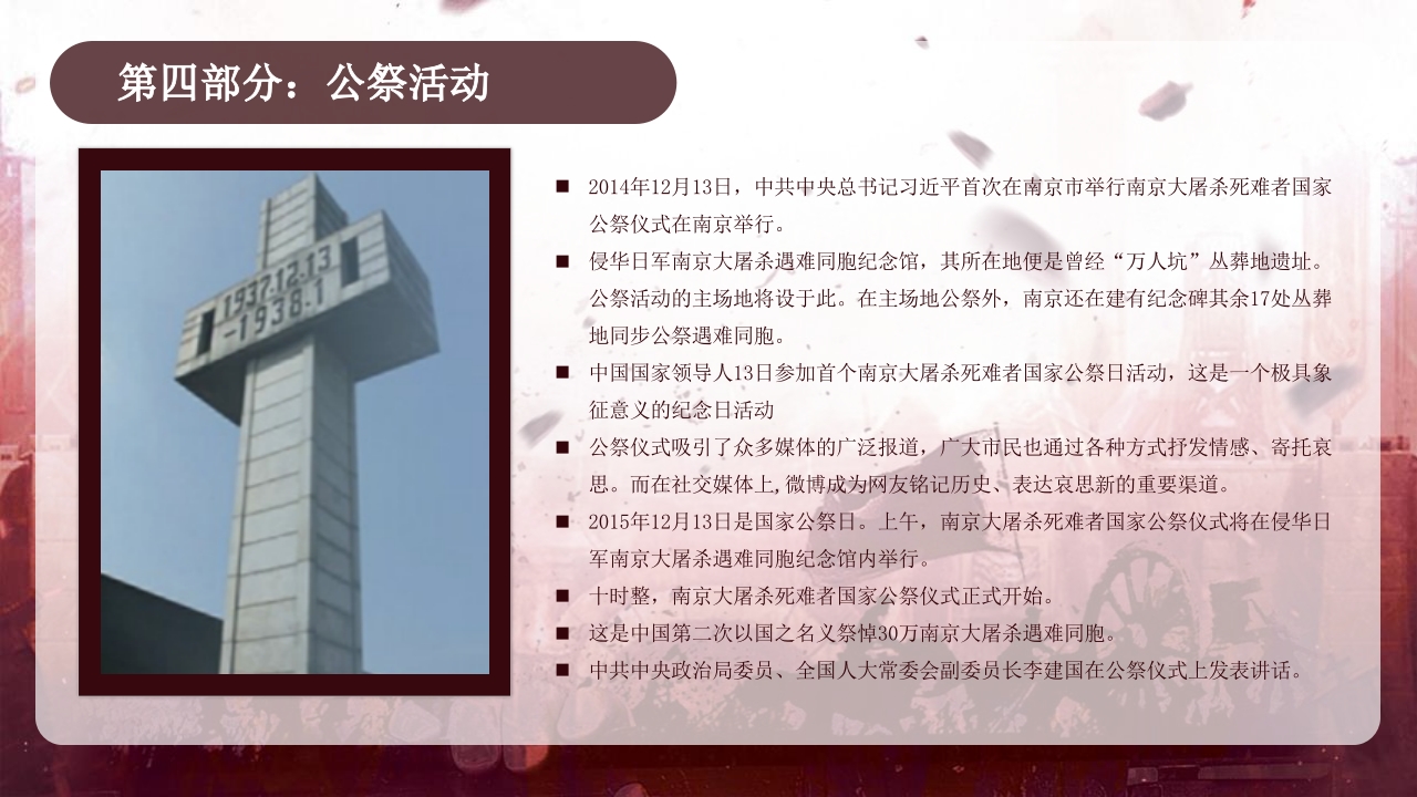 “南京大屠杀”国家公祭日介绍PPT课件24