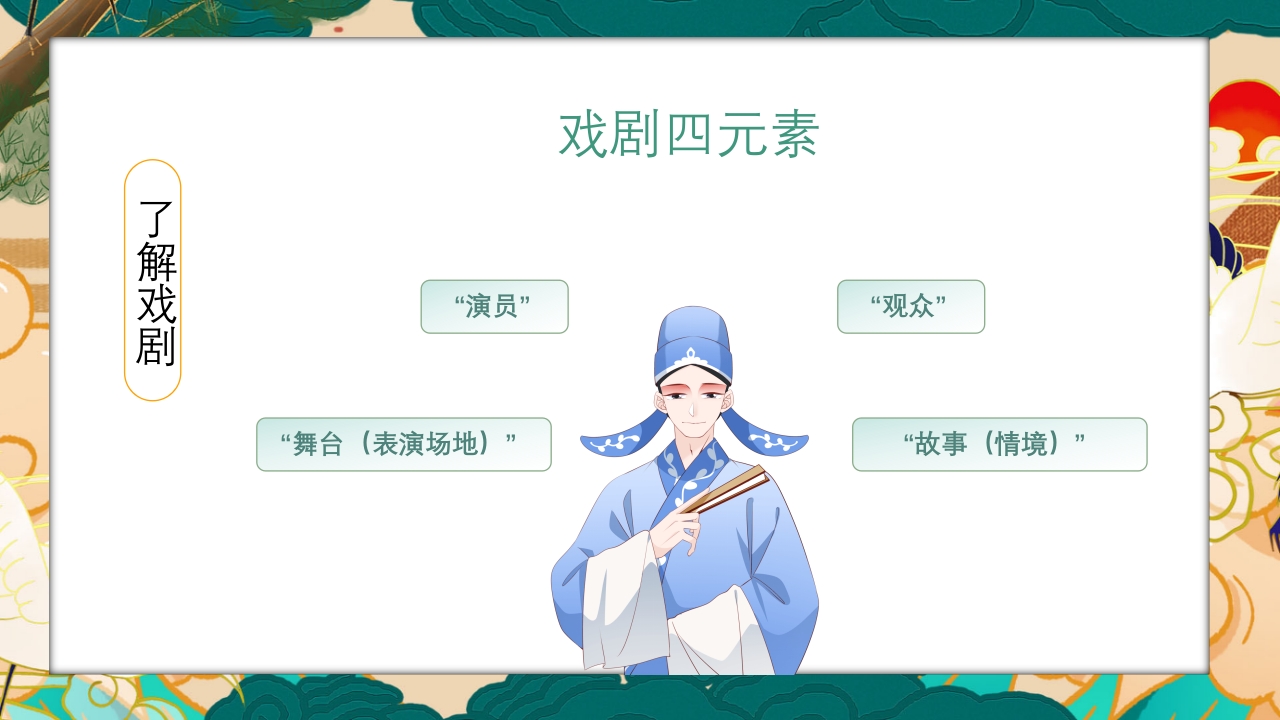 国潮风世界戏剧日PPT课件11