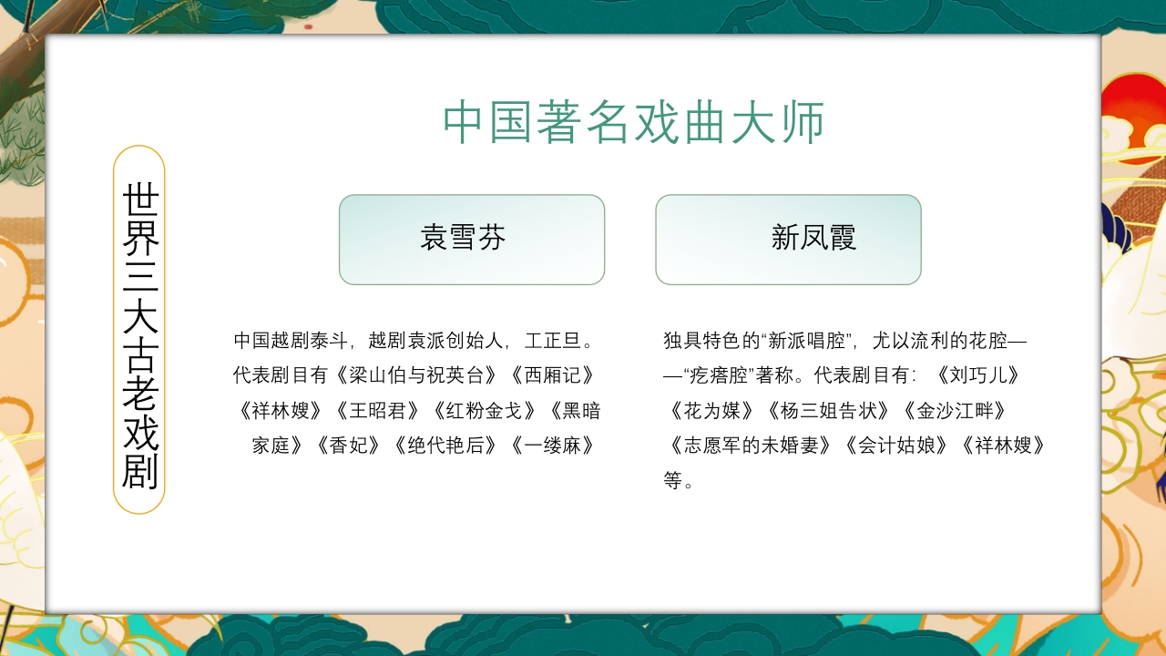 国潮风世界戏剧日PPT课件17