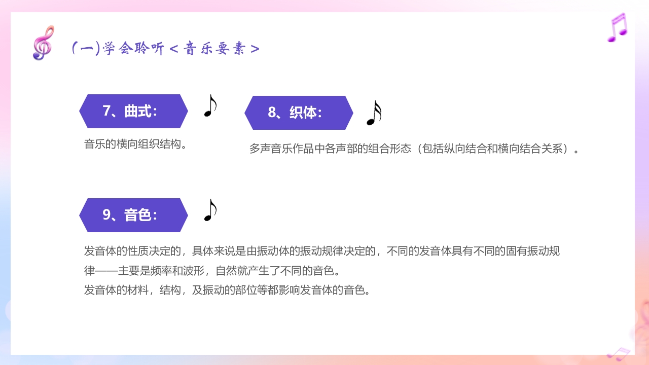 音符背景的音乐开学第一课PPT课件22