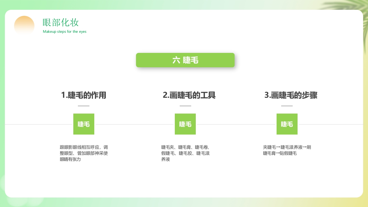 化妆知识技巧培训PPT课件24