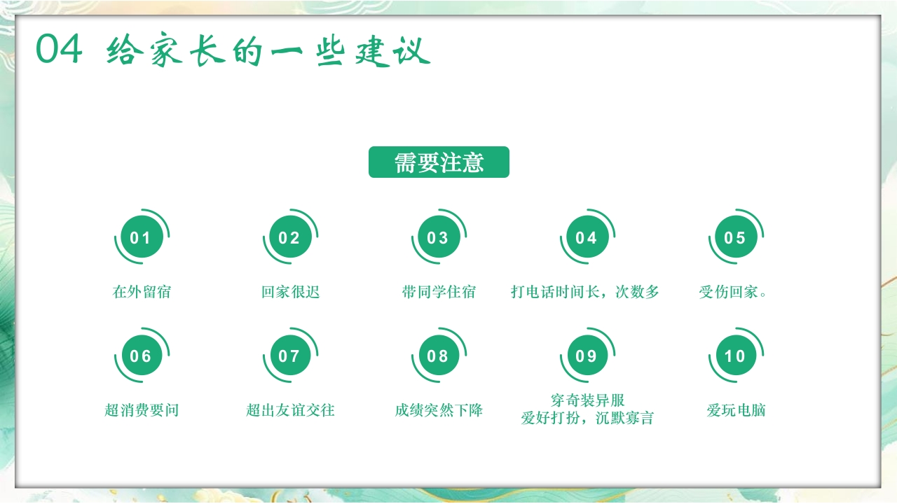 初中开学家长会PPT课件19