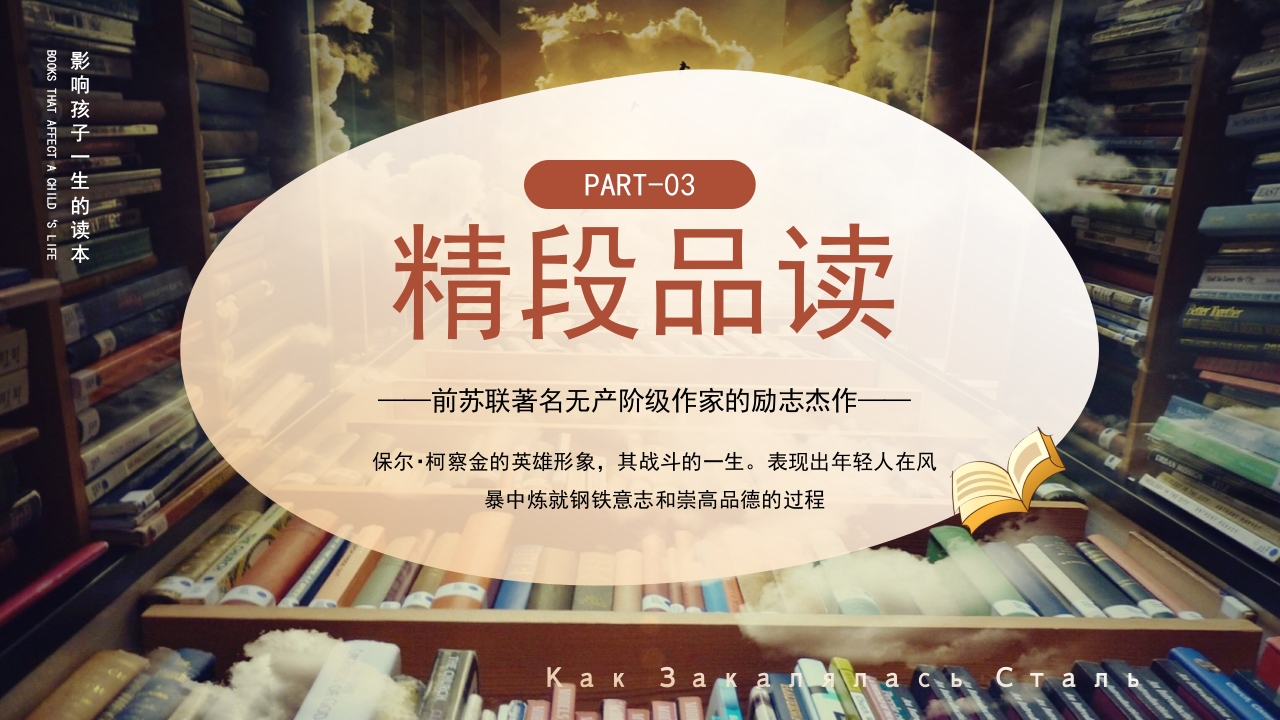 《钢铁是怎样炼成的》好书推荐分享PPT课件18