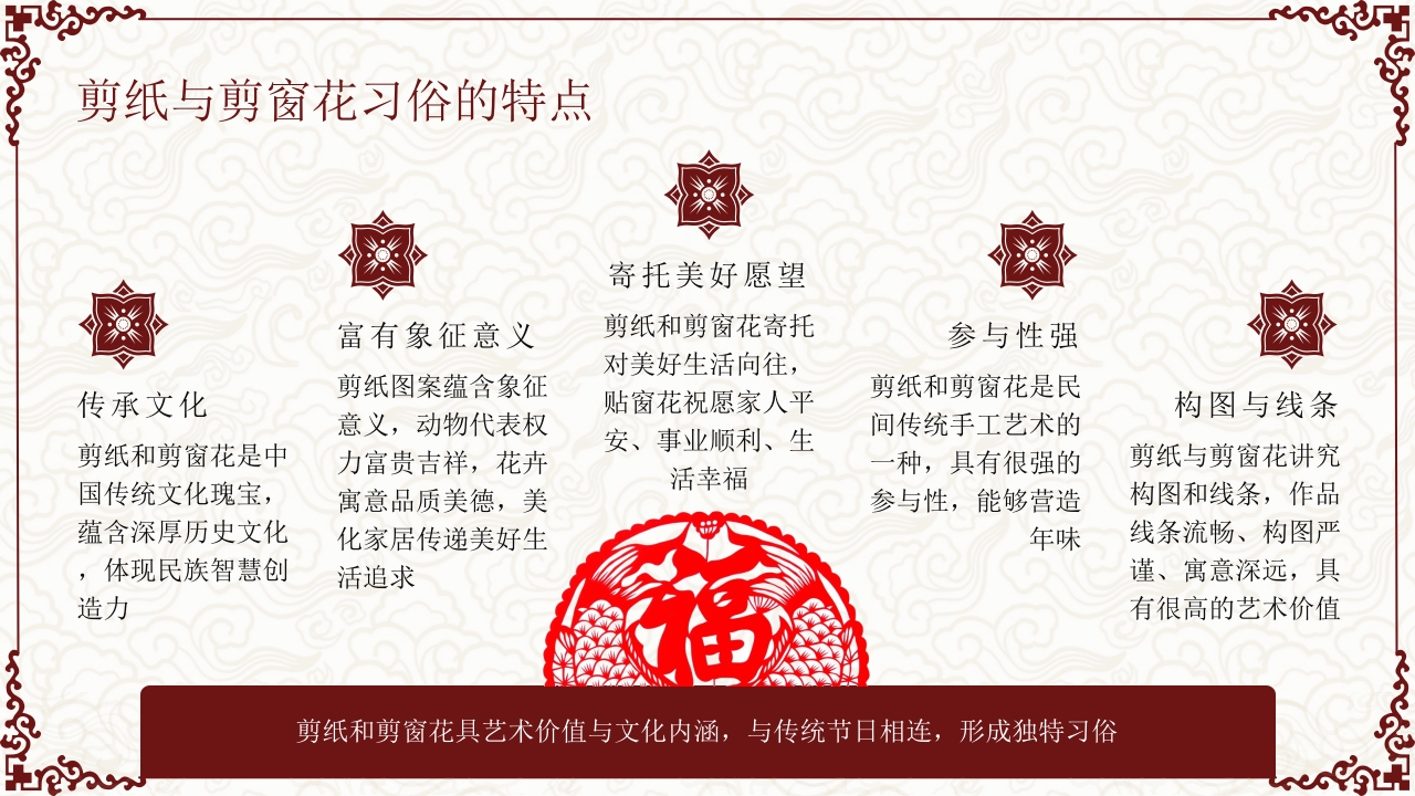 “剪窗花”非遗文化介绍PPT课件12