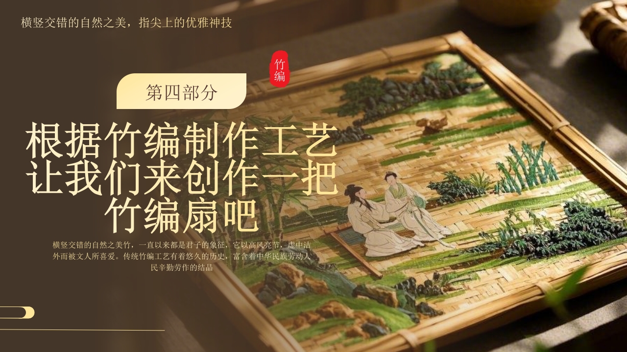 “非遗竹编”中国非物质文化遗产介绍PPT课件17