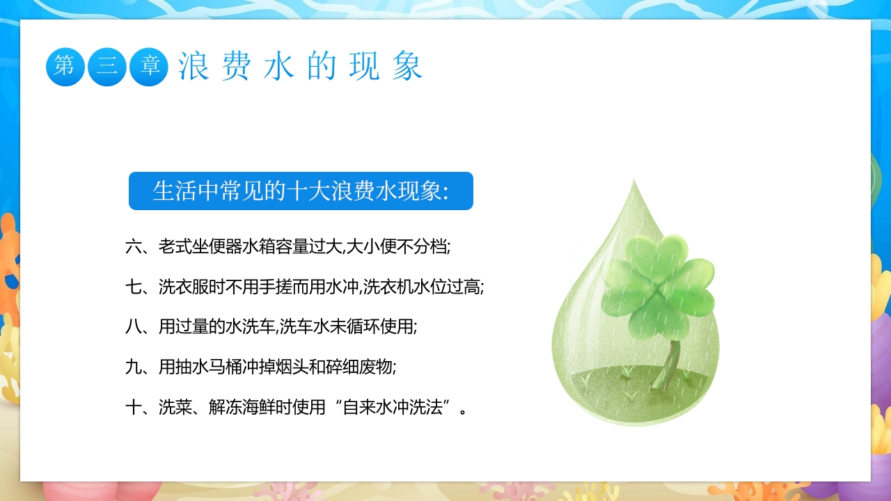 世界水日中国水周主题班会PPT课件14