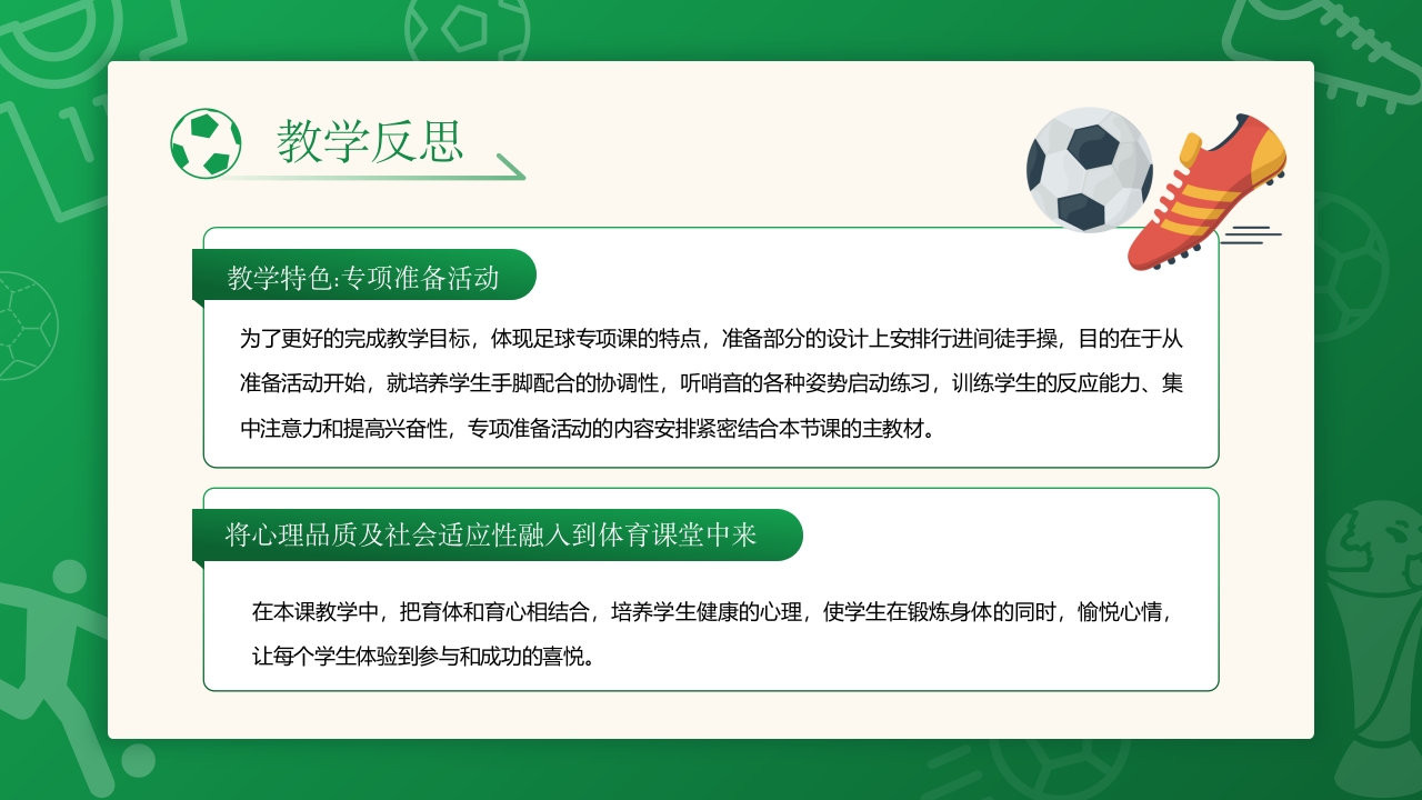 高中体育足球说课PPT课件23