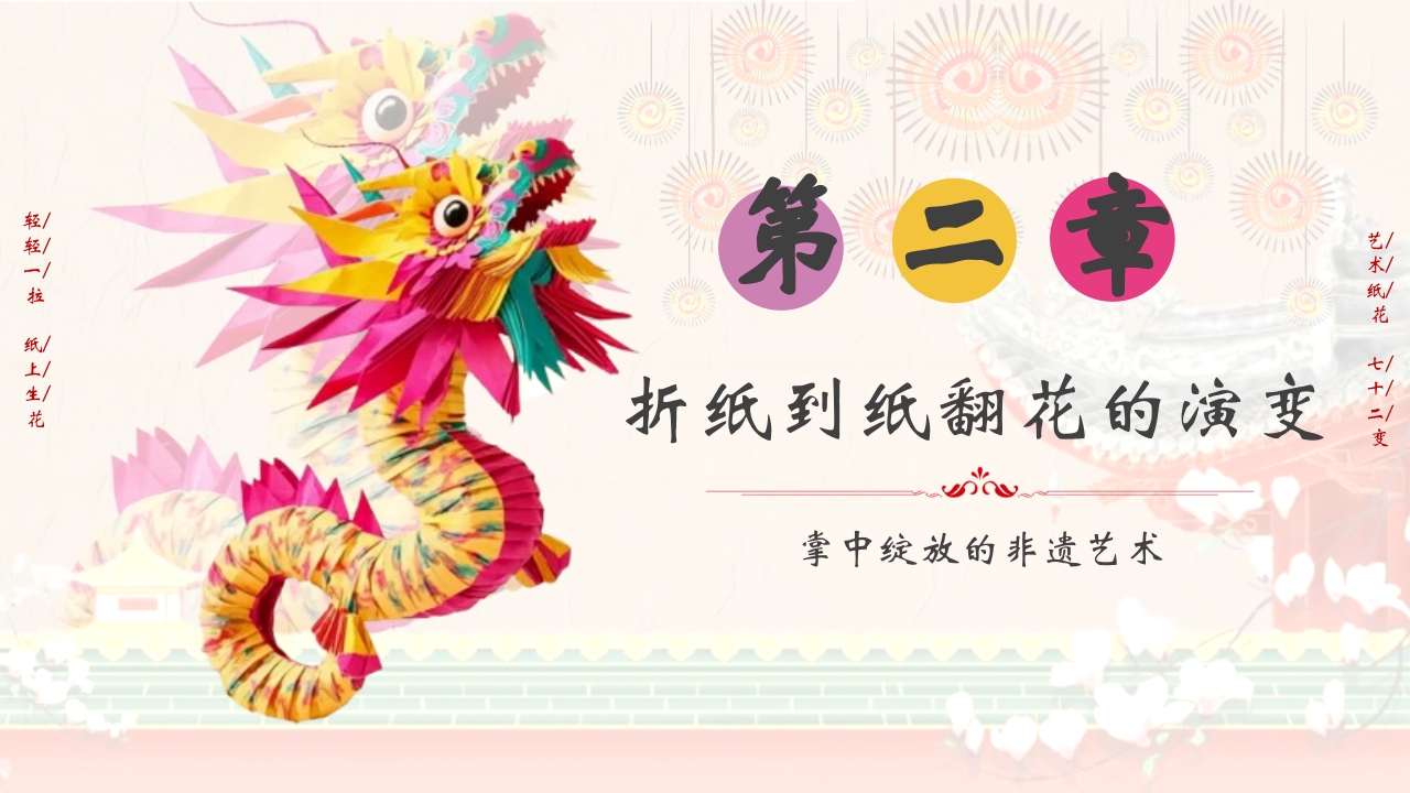 “纸翻花”掌中绽放的非遗艺术PPT课件5