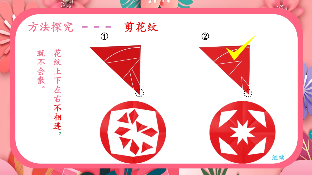 《巧剪小团花》小学美术一年级上册第五单元第一课PPT课件23