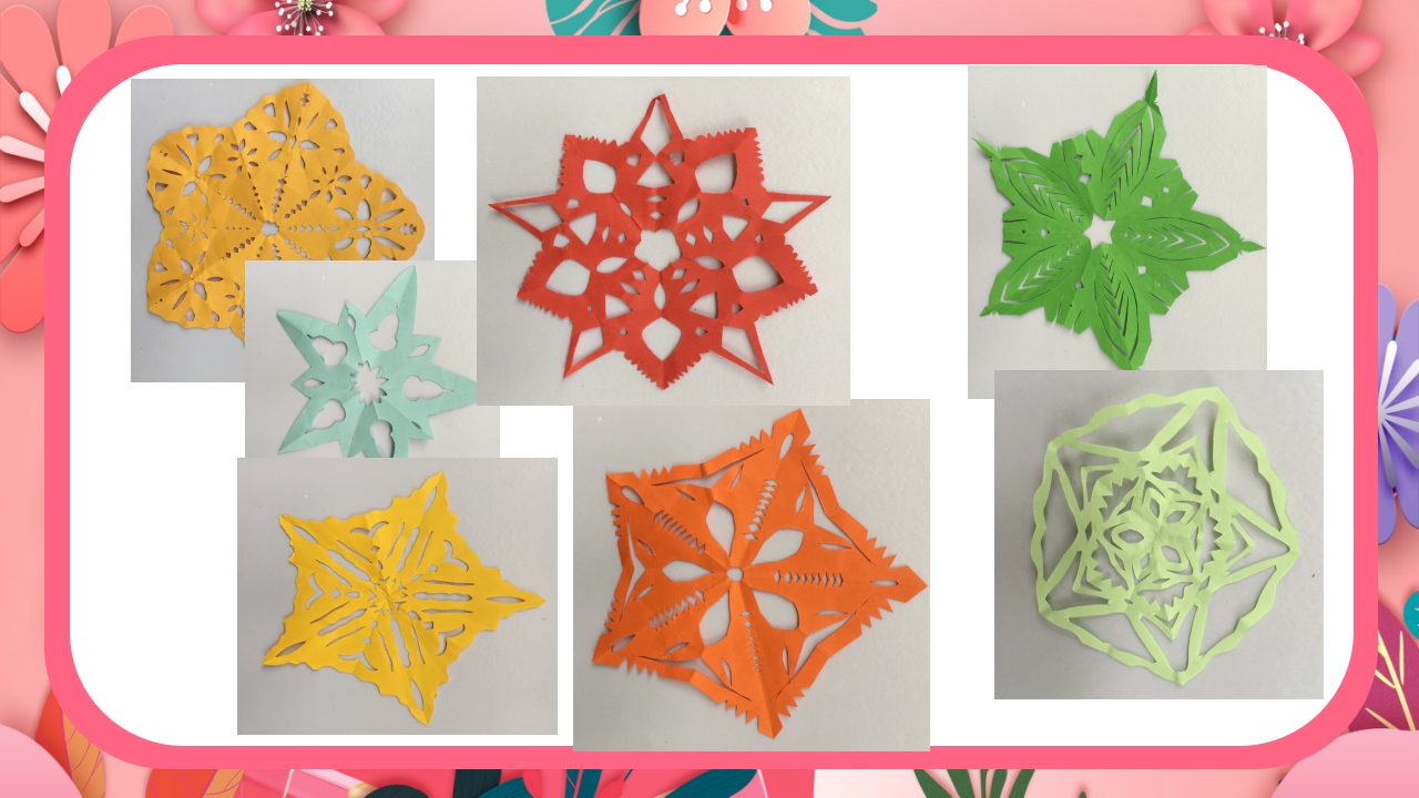 《团花剪纸·五折花》美术课PPT课件17