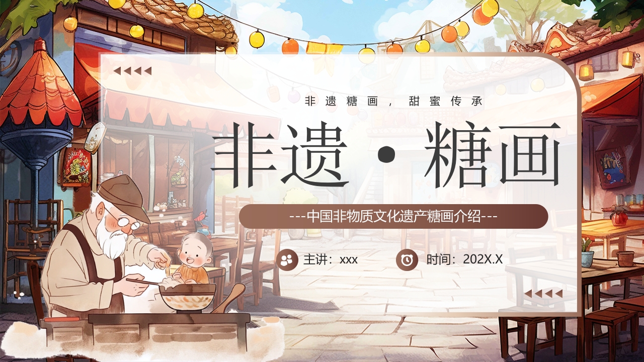 “非遗糖画”中国非物质文化遗产糖画介绍PPT