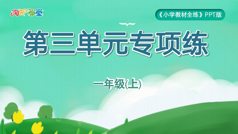 《第三单元专项练》全练PPT